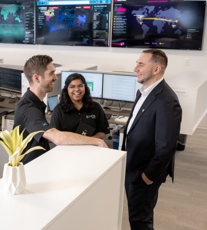 EXOS Cyber Team Collaborating